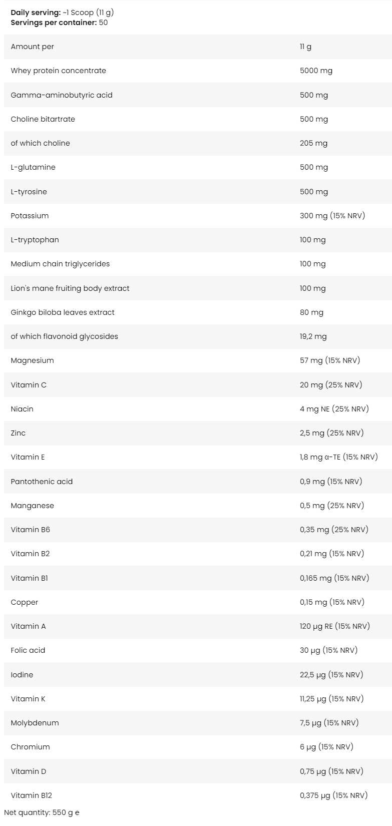 Memory Protein | So Good! Series - 550 grams