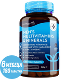 Pánské multivitaminy a minerály 180 veganských tablet