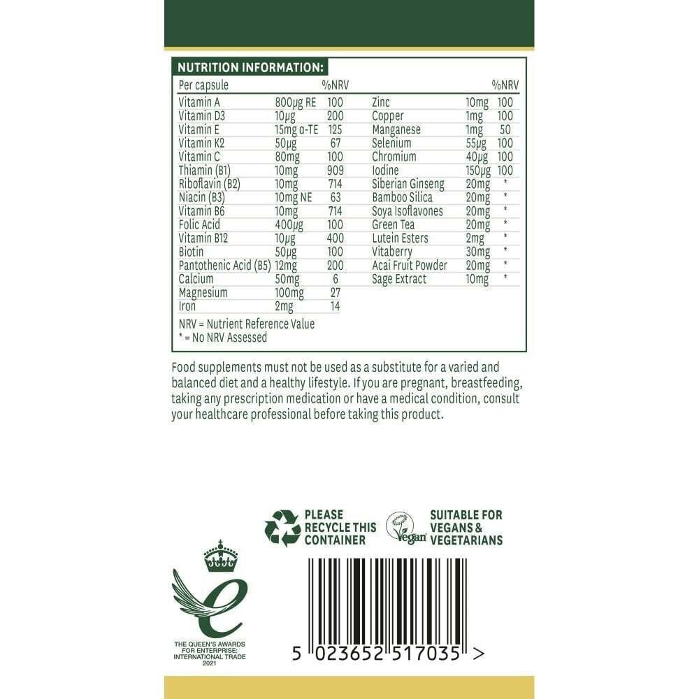 Menopause Complex (Menopause Support Formula) 30 capsules NaturesAid