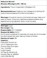 Miaroma Wheatgerm Oil - 100 ml