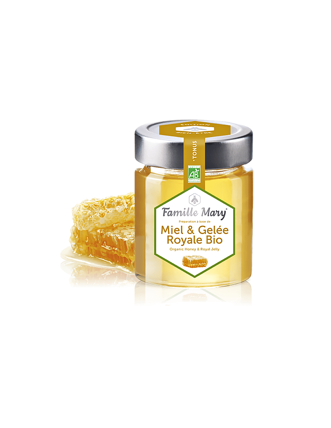 „Miel & Gelée Royale Bio“ / „Organic Acacia Honey + Royal Royalty“, 170 G Famille Mary