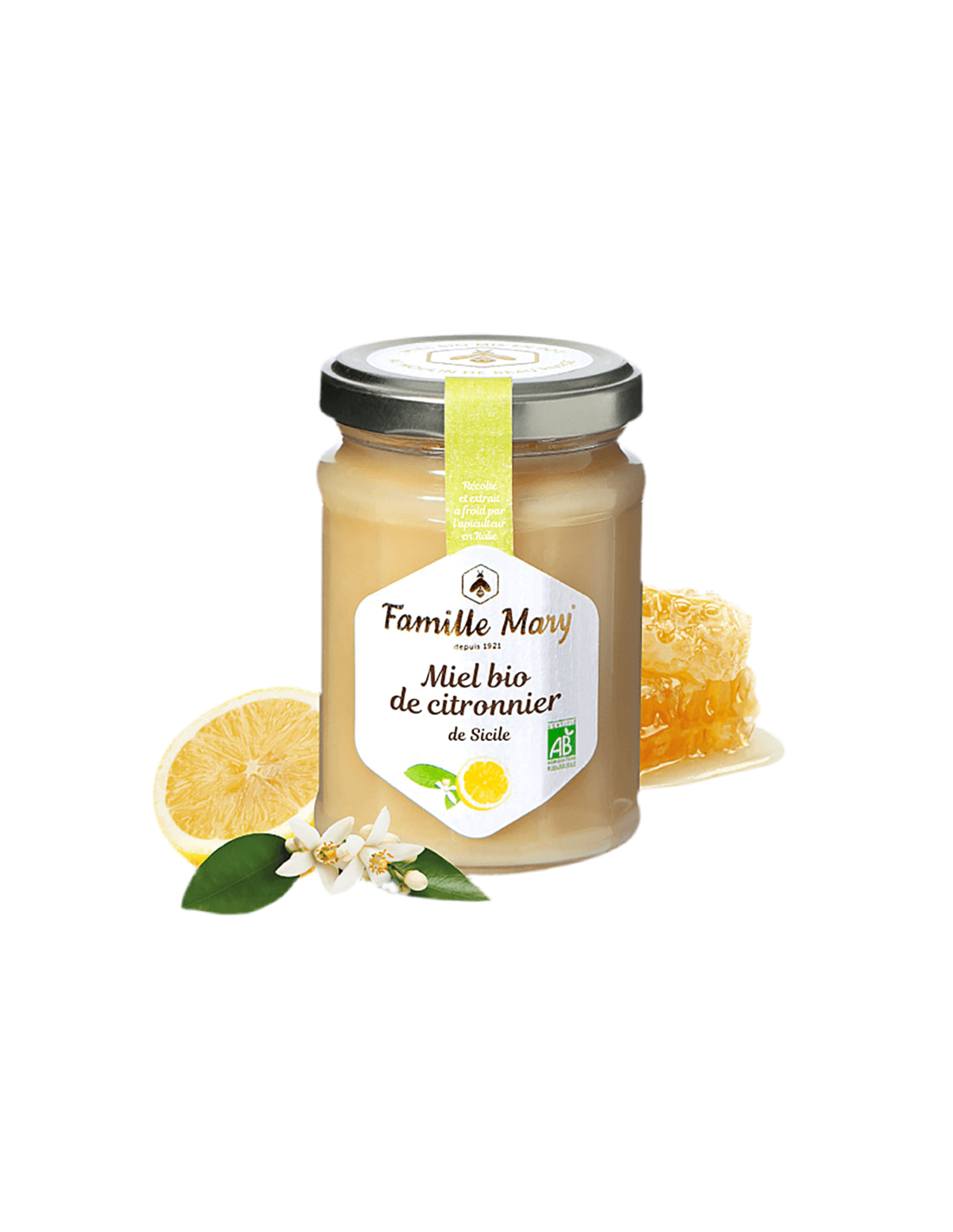 Organinis bičių citrinų medus - Miel Bio de Citronnier de Sicile, 230 g