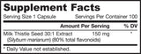 Milk Thistle 150 mg | Standardized 30:1 Extract - 200 capsules
