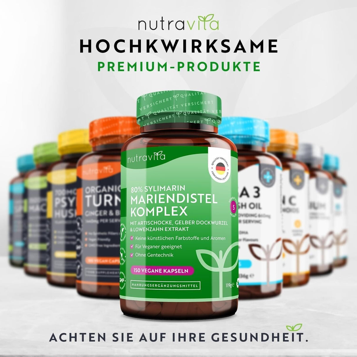Ostropestřecový komplex (80% silymarin) - 150 Vcaps <tc>Nutravita</tc>