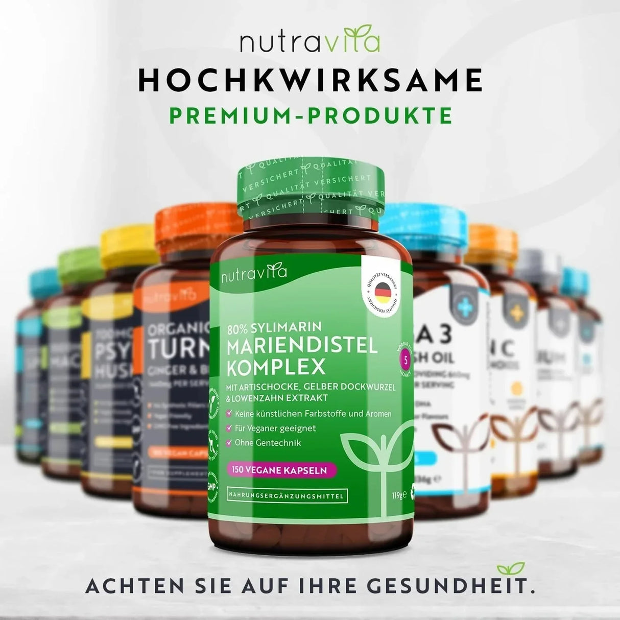 Ostropestřecový komplex (80% silymarin) - 150 Vcaps <tc>Nutravita</tc>