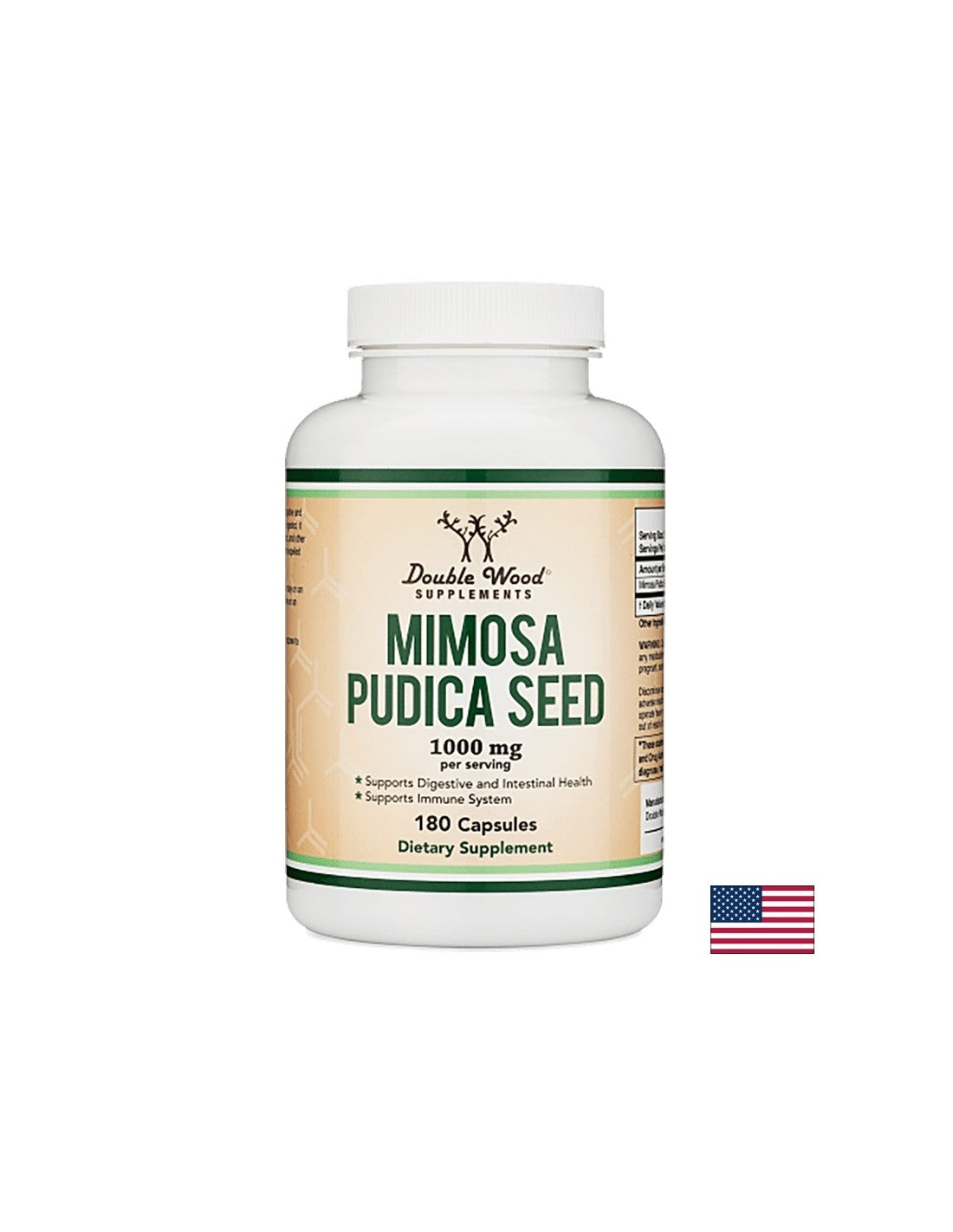 Mimosa pudica/ Mimosa pudica (semillas), 180 cápsulas <tc>Double Wood</tc>