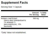 Mulberry Leaf Extract 60 capsules