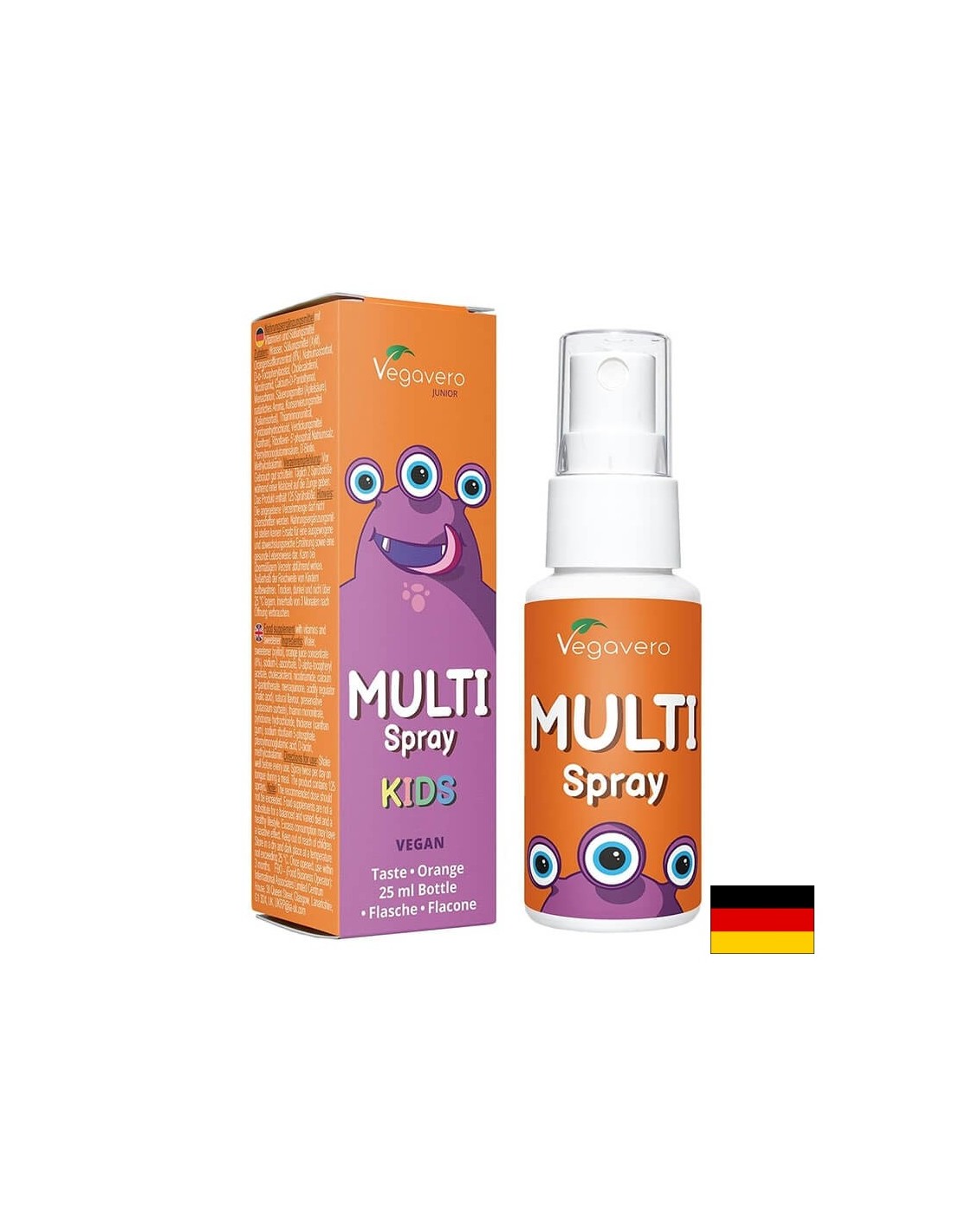 Multi Vitamin Junior/ Multivitamins for Children/ Oral spray, 25 ml, 100% Vegan Vegavero