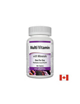 Multi Vitamin with Minerals - Multivitamins + minerals, 100 tablets Webber Naturals