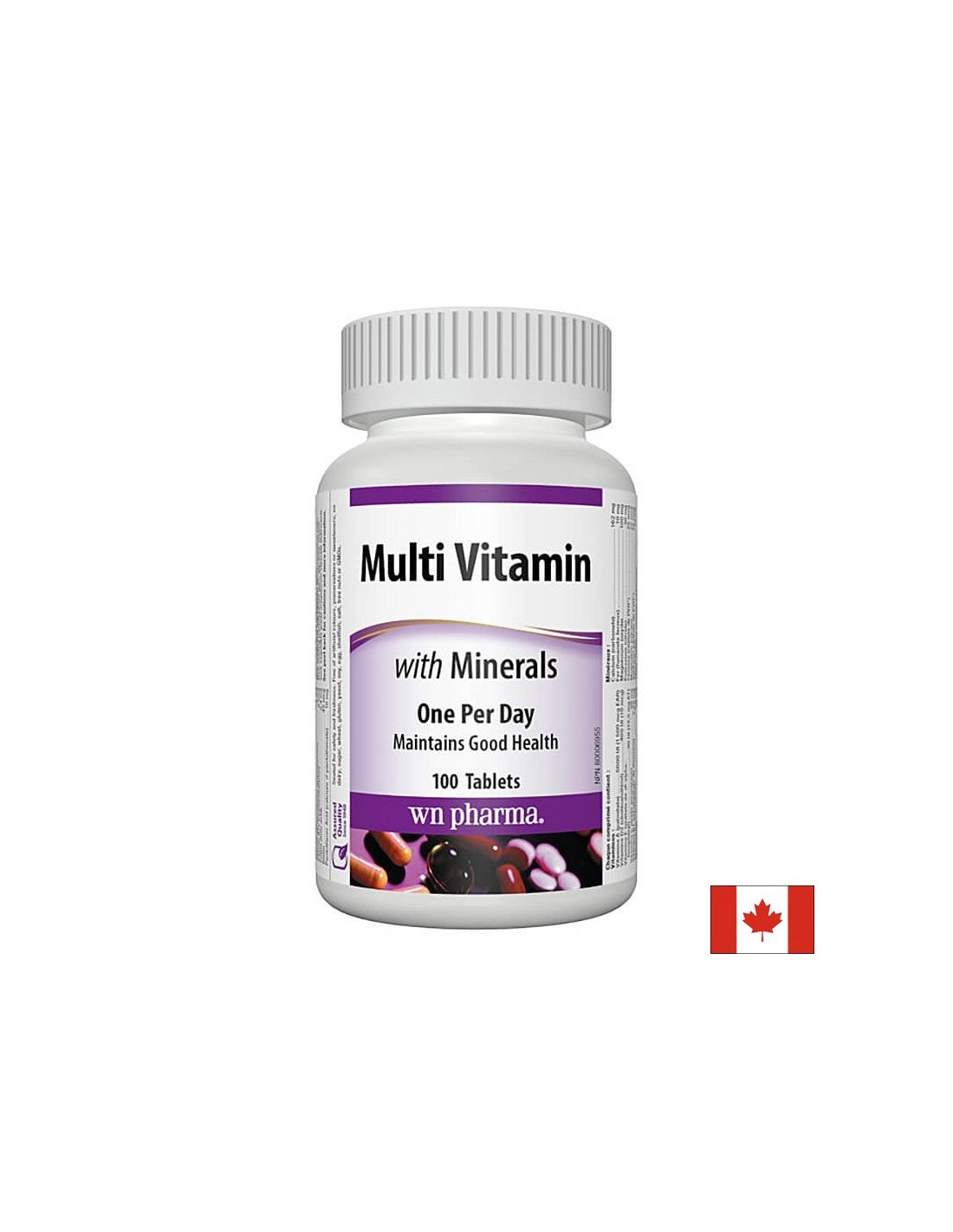 Multi Vitamin with Minerals - Multivitamins + minerals, 100 tablets Webber Naturals