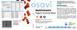 Multivitamin Vegan Gummy Bear | Oranžová, malina, borůvka - 60 gumových bonbónů
