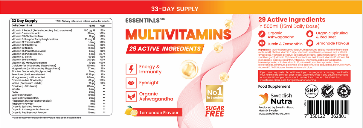 Multivitamins 29 Active Ingredients - 33 doses, 500 ml