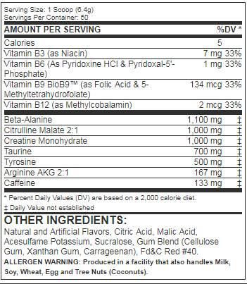 MuscleMax Apocalypse Prework 320 grams