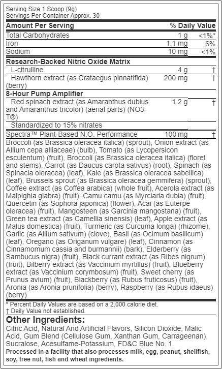 Bombeia de quebra8 / pré-treino livre de estimulante-270 gramas