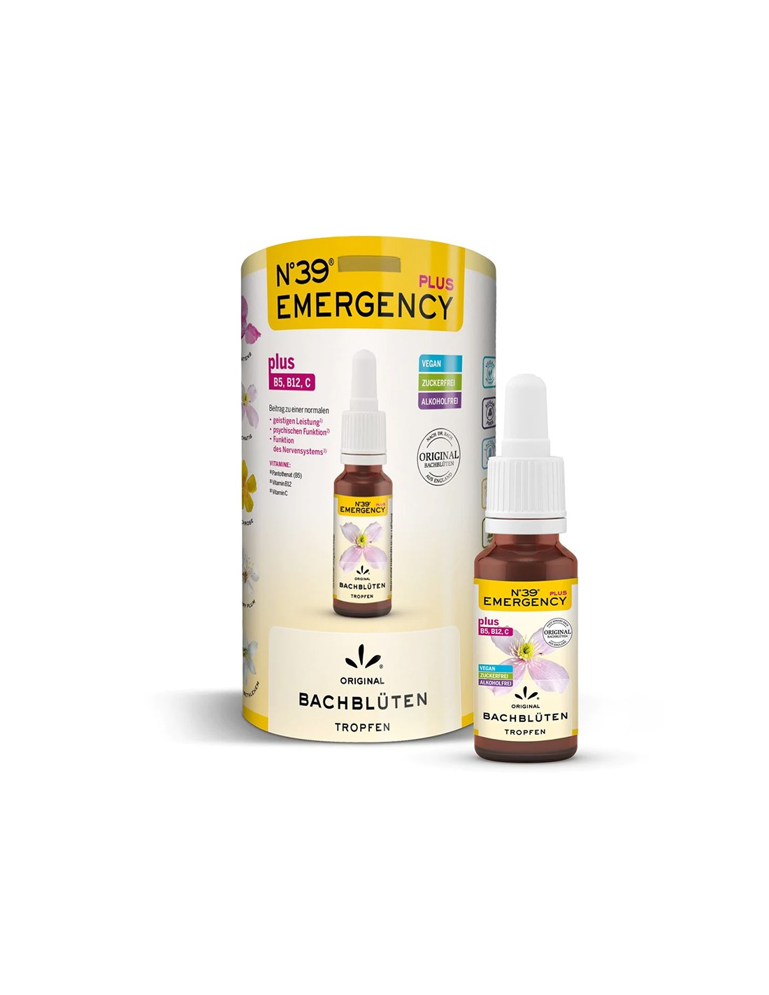 Dr. Bachovy kapky N°39 pro případ nouze + vitamín B12, B5, C - 20 ml <tc>Lemon Pharma</tc>