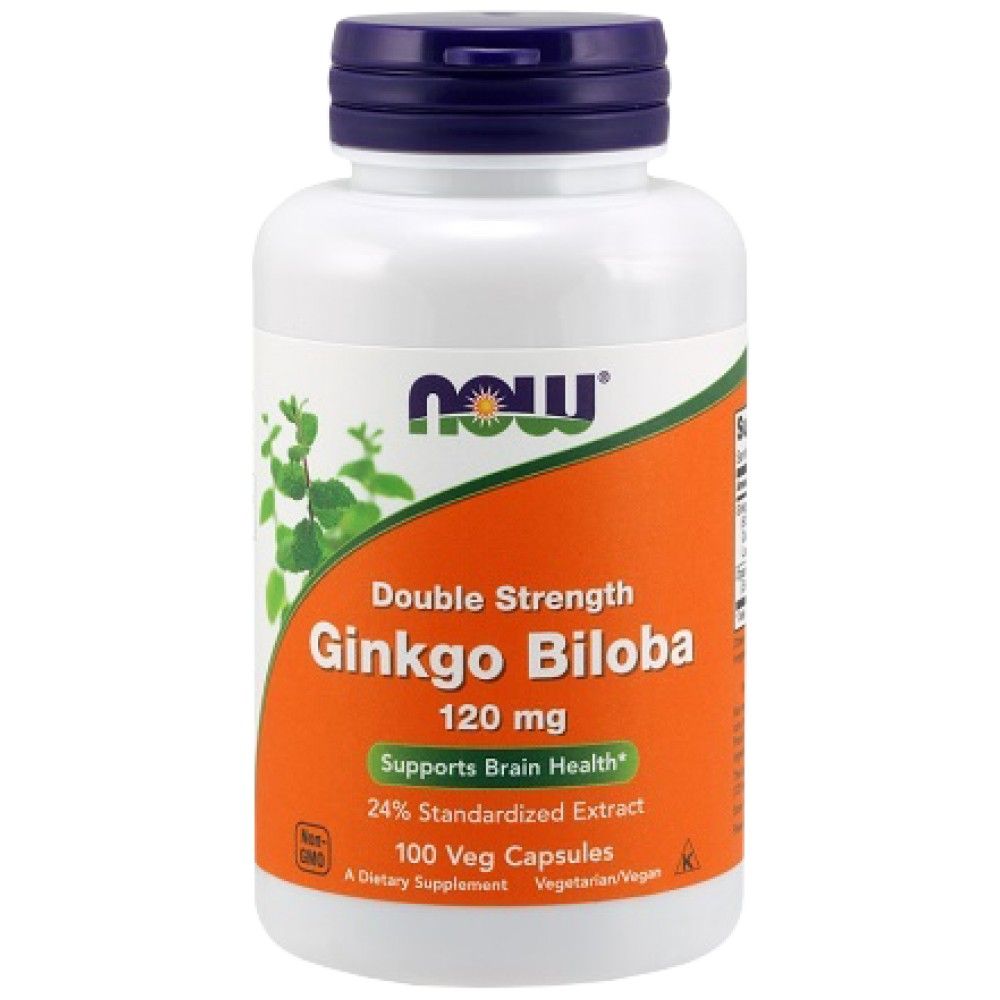 „Ginkgo Biloba“ 120 mg / dvigubas stiprumas - 100 kapsulių