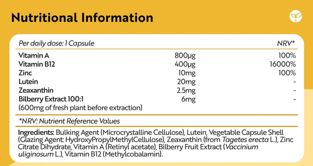 Oční vitamíny/přírodní/- přírodní oční komplex 90 veganských tobolek