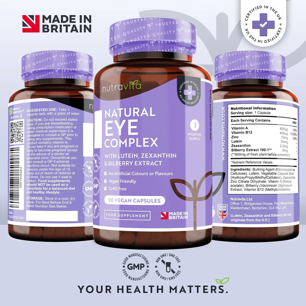 Oční vitamíny/přírodní/- přírodní oční komplex 90 veganských tobolek