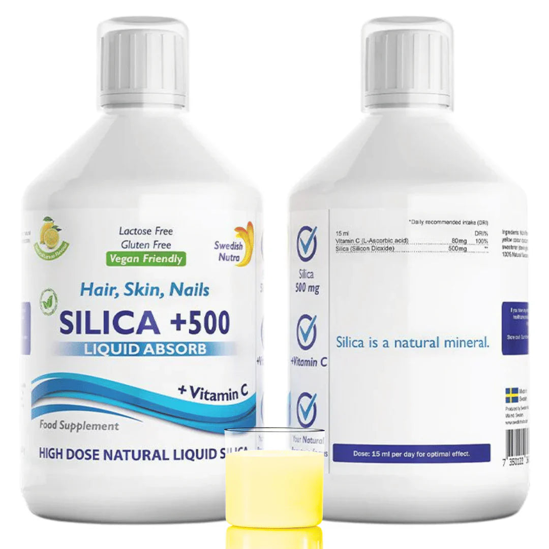 Natūralus silicio dioksidas+ / 500 ml, 33 dozės / švedų riešutai
