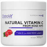 Natierlech Vitamin c Pudder / vu Rose Hüften 300 Gramm