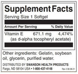 Natuurlijke vitamine E 1000 IU - 100 gelcapsules