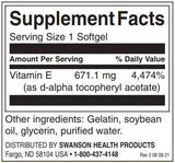 Přírodní vitamín E 1000 IU - 60 gelů tobolek