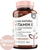 Natierlech Vitamin e 400i 90 Wcaps