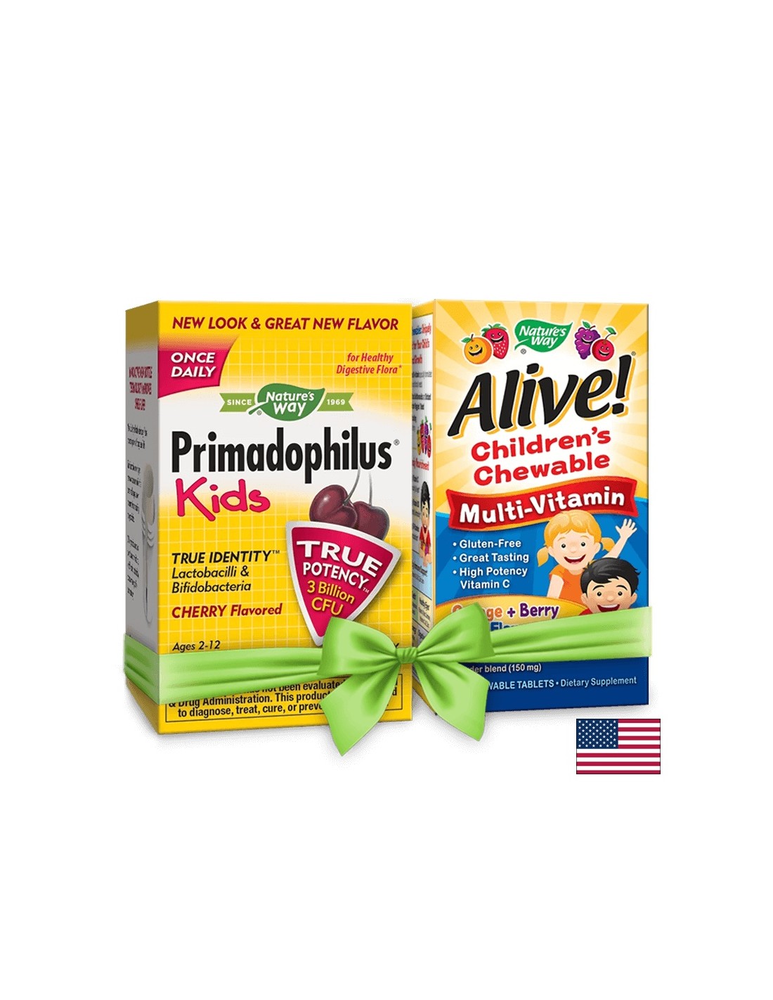 Promo Package Probiotiker a Multivitamins fir Kanner
