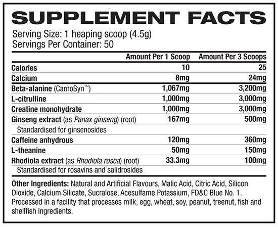 Neurocore Pro Series Pre -Workout - 215 gram