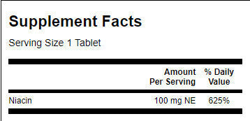 NIACIN 100 mg - 250 tabletek