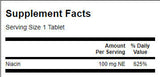 NIACIN 100 mg - 250 tabletek