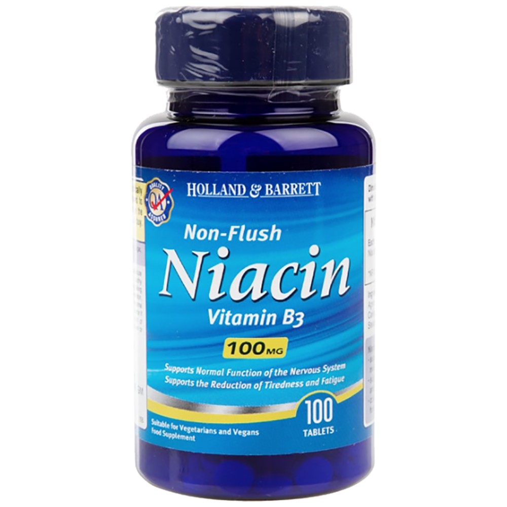 Niefluszczowy niacyna 100 mg - 100 tabletek