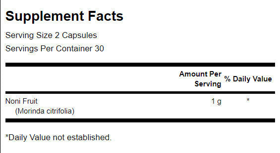 Noni 500 mg - 60 kapsułek