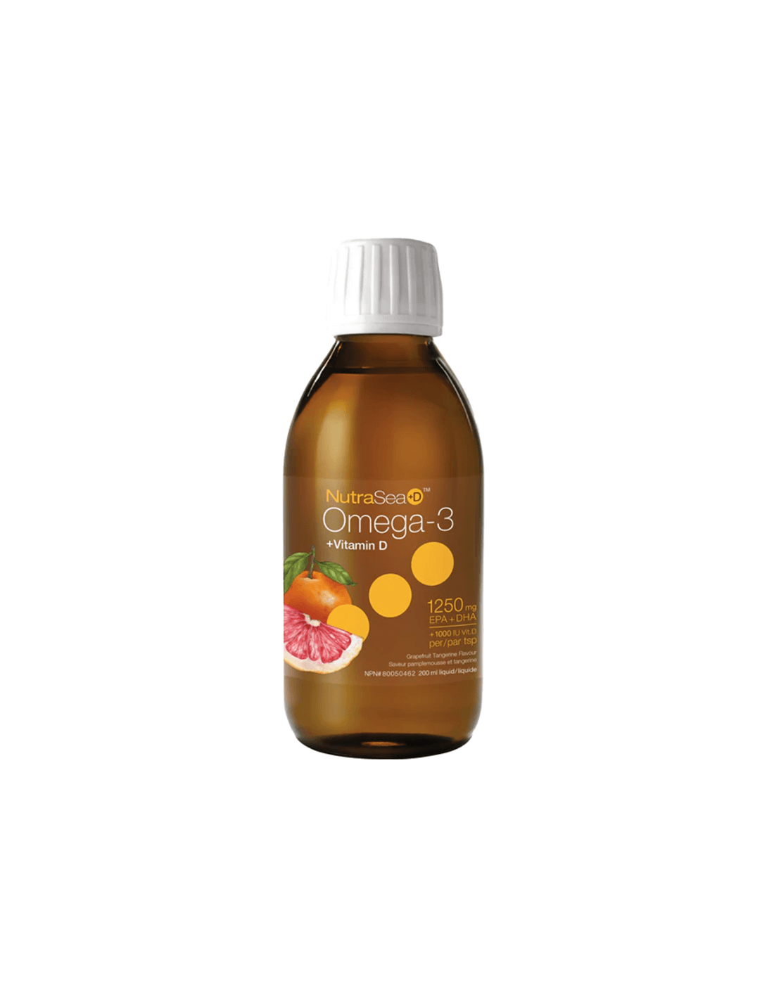 Nutrasea + D ™ omega-3 1250 mg + witamina D 1000 IU-omega-3 + witamina D3, 200 ml natury
