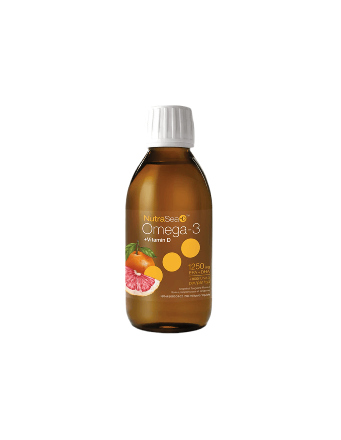 Nutrasea + D ™ omega-3 1250 mg + witamina D 1000 IU-omega-3 + witamina D3, 200 ml natury