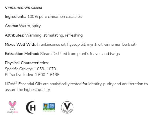 Cinamono „Cassia Oil“ | 100% gryna cinamomum cassia - 10 ml