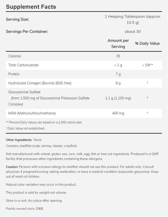 Joint Support Powder - 312 grams