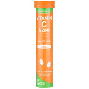 Vitamin C & Zinc Effervescent - 20 soluble tablets - Nutra Best Europe