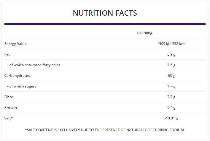 Oat Flour Whole Grain 1000 grams