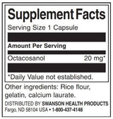 Octacosanol 20 mg | Maximum Strength - 30 capsules