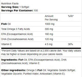 Omega -3 1000 mg - 100 gelio kapsulių