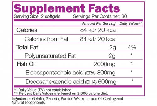 Omega 3PLE Strength - 60 Gel capsules