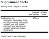 Omega-7 Ueleg vum Mier Buckthorn Ueleg 30 Kapselen