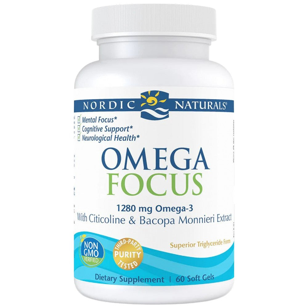 Omega focus 1280 mg | Met Citicoline en Bacopa 60 gelcapsules