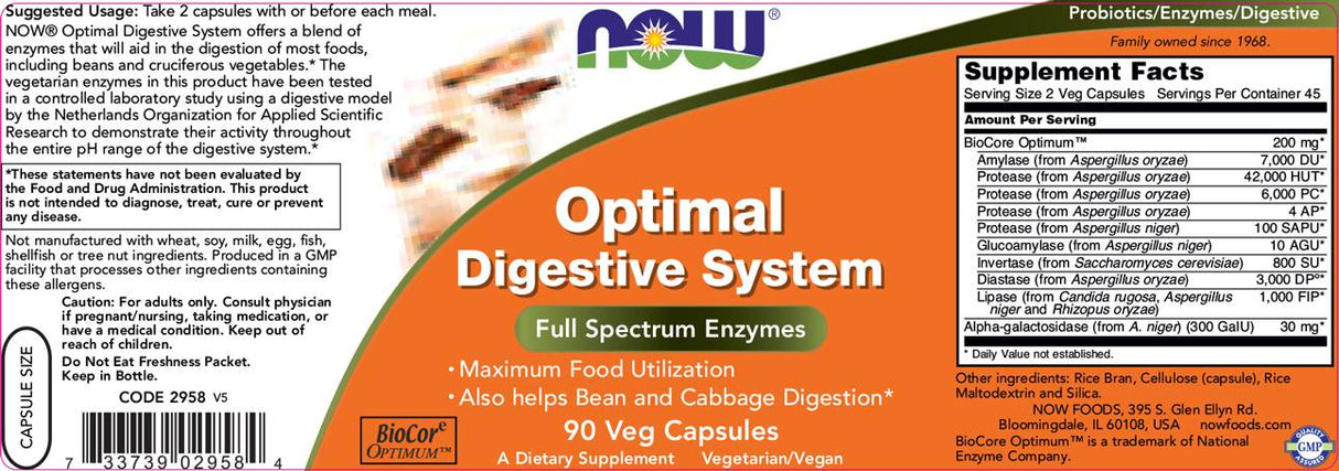 Optimal Digestive System - 90 capsules