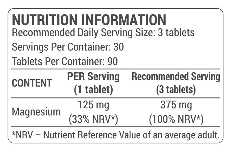Organisch magnesiumcitraat - 90 tabletten