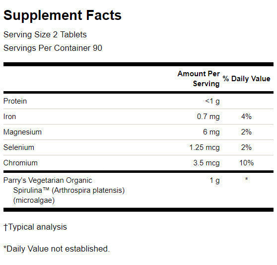 Organesch Spirulina 500 mg - 180 Pëllen