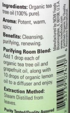 Organic Tea Tree Oil - 30 ml
