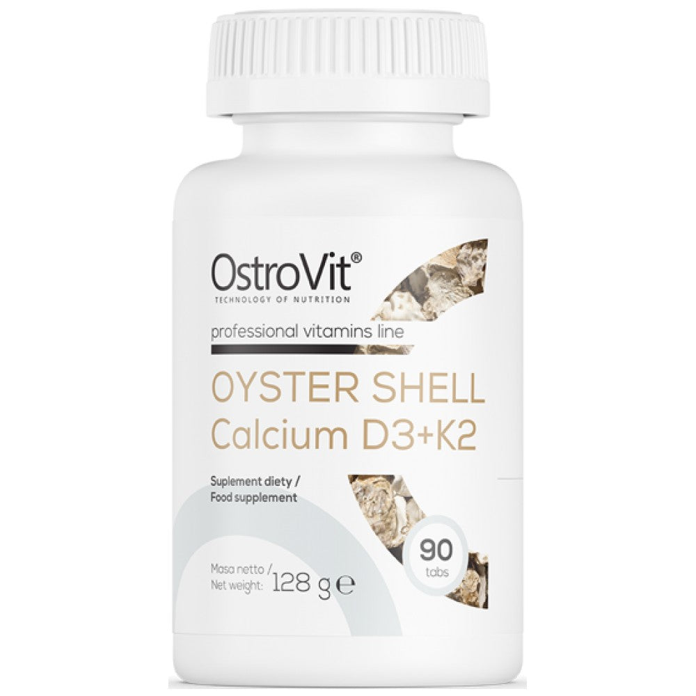 Oyster Shell Cálcio 400 mg / com D3 + K2 90 comprimidos