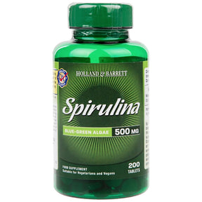 Spirulina 500 mg - 200 Tablets - Nutra Best Europe